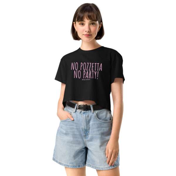 Crop top NO POZZETTA NO PARTY - immagine 3